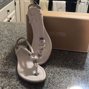 Michael Kors white sandals